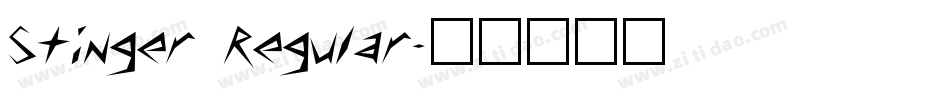 Stinger Regular字体转换